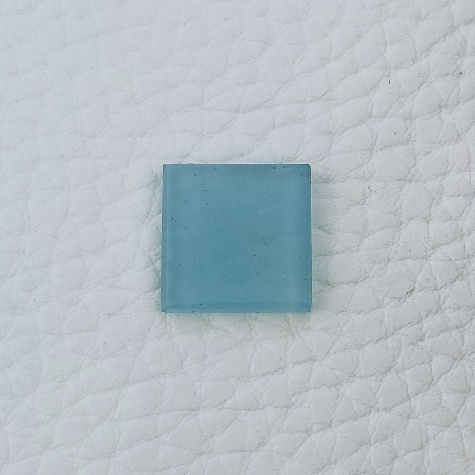 Calcedonio Azzurro Forma Quadratto Cabochon Fatto A Mano 13X13X2mm 4,80+ Carati 1pz