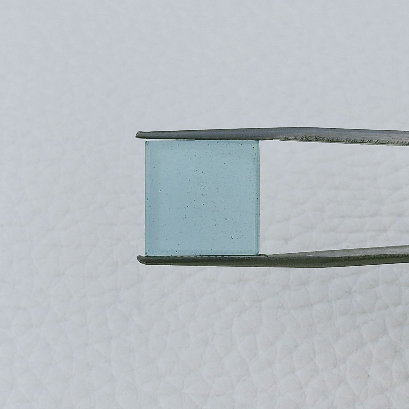 Calcedonio Azzurro Forma Quadratto Cabochon Fatto A Mano 13X13X2mm 4,80+ Carati 1pz