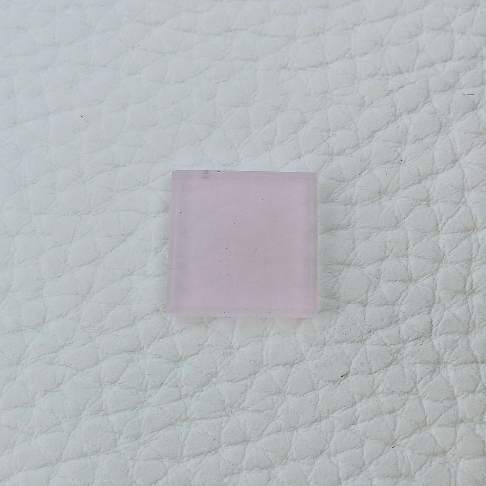 Calcedonio Rosa Forma Quadratto Cabochon Fatto A Mano 14X14X2mm 5,40+ Carati 1pz