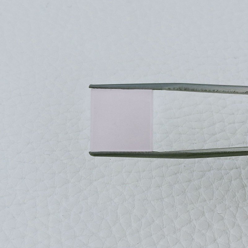 Calcedonio Rosa Forma Quadratto Cabochon Fatto A Mano 14X14X2mm 5,40+ Carati 1pz