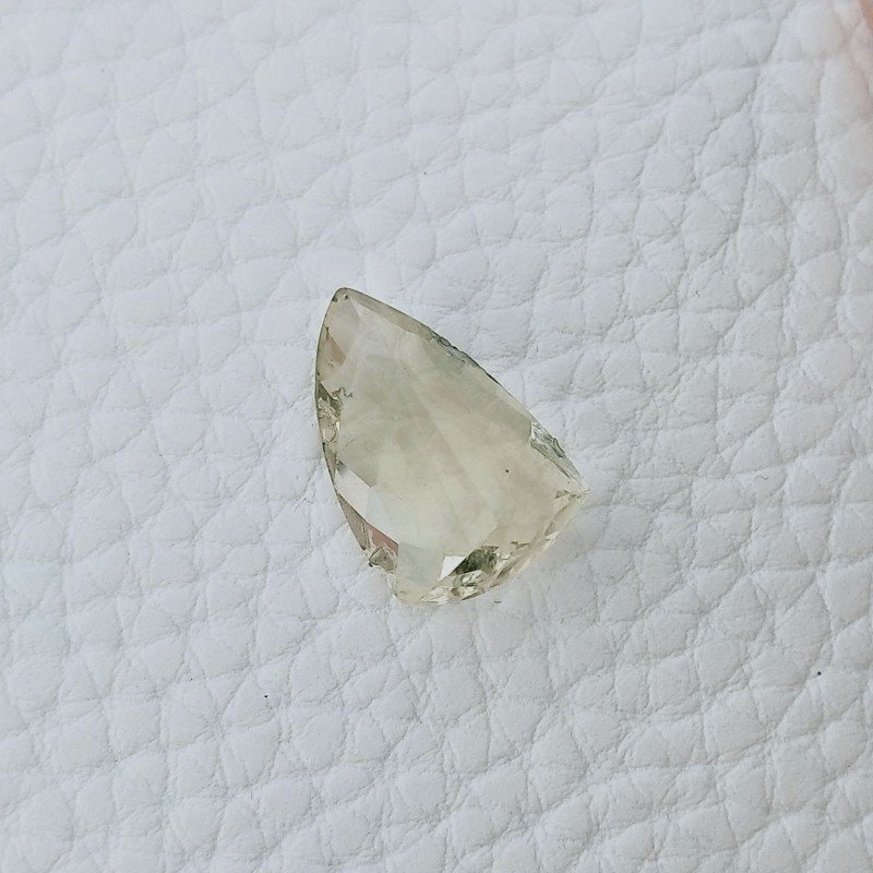 Quarzo Limone Forma Fantasia Fatto A Mano Sfaccettato 17X12X8mm 9,70 Carati 1pz