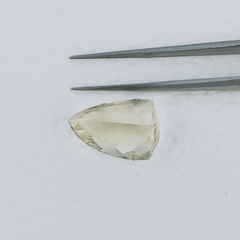 Quarzo Limone Forma Fantasia Fatto A Mano Sfaccettato 17X12X8mm 9,70 Carati 1pz