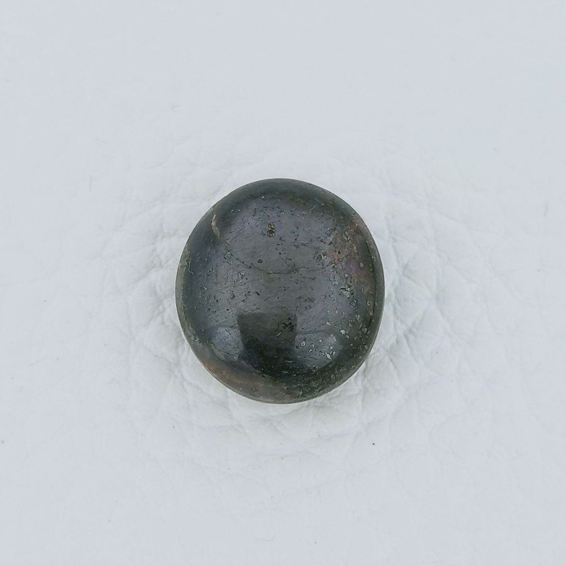 Cabochon di Rubino Stellato Naturale Ovale, 16x15x9 mm, 28,55 ct, Fatto a Mano