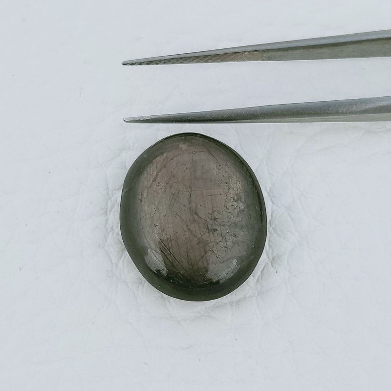 Rubino Stellato Naturale Forma Ovale Cabochon Fatto A Mano 18X15X6mm 21,20 Carati 1pz