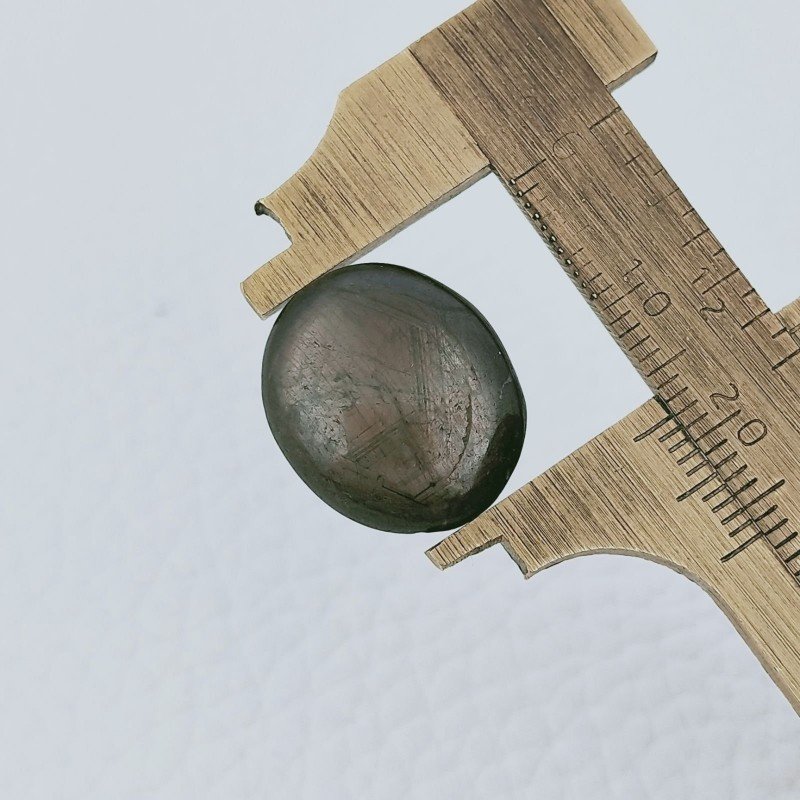 Cabochon di Rubino Stellato Naturale Ovale, 18x15x6 mm, 21,20 ct, Fatto a Mano