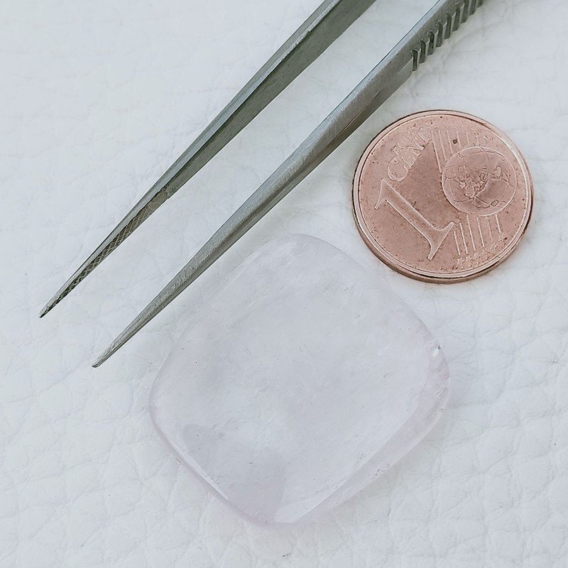 Kunzite Naturale Forma Rettangolo Cabochon Fatto A Mano 23X21X5mm 29,10 Carati 1pz