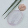 Kunzite Naturale Forma Ovale Cabochon Fatto A Mano 35X26X9mm 74,60 Carati 1pz