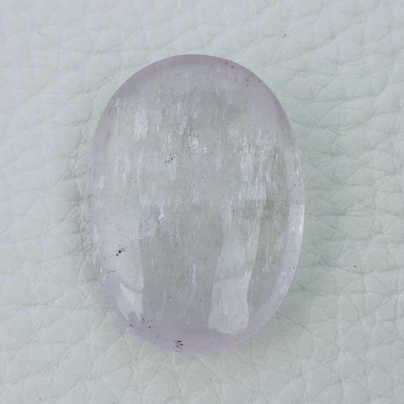 Kunzite Naturale Forma Ovale Cabochon Fatto A Mano 30X22X8mm 50,50 Carati 1pz
