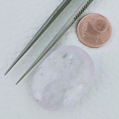 Kunzite Naturale Forma Ovale Cabochon Fatto A Mano 30X22X8mm 50,50 Carati 1pz
