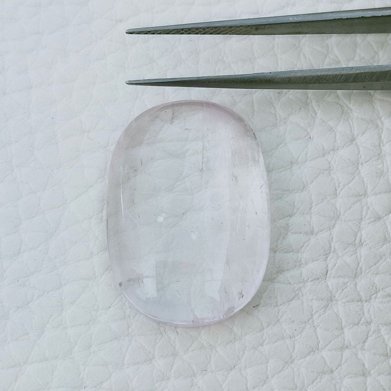 Kunzite Naturale Forma Ovale Cabochon Fatto A Mano 30X22X7mm 37,30 Carati 1pz