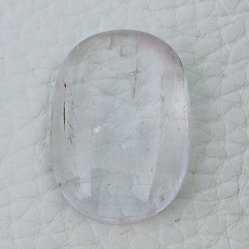 Kunzite Naturale Forma Ovale Cabochon Fatto A Mano 30X22X7mm 37,30 Carati 1pz