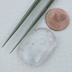 Kunzite Naturale Forma Ovale Cabochon Fatto A Mano 30X22X7mm 37,30 Carati 1pz