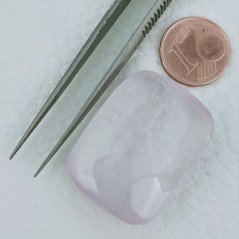 Kunzite Naturale Forma Rettangolo Cabochon Fatto A Mano 30X23X10mm 75,70 Carati 1pz
