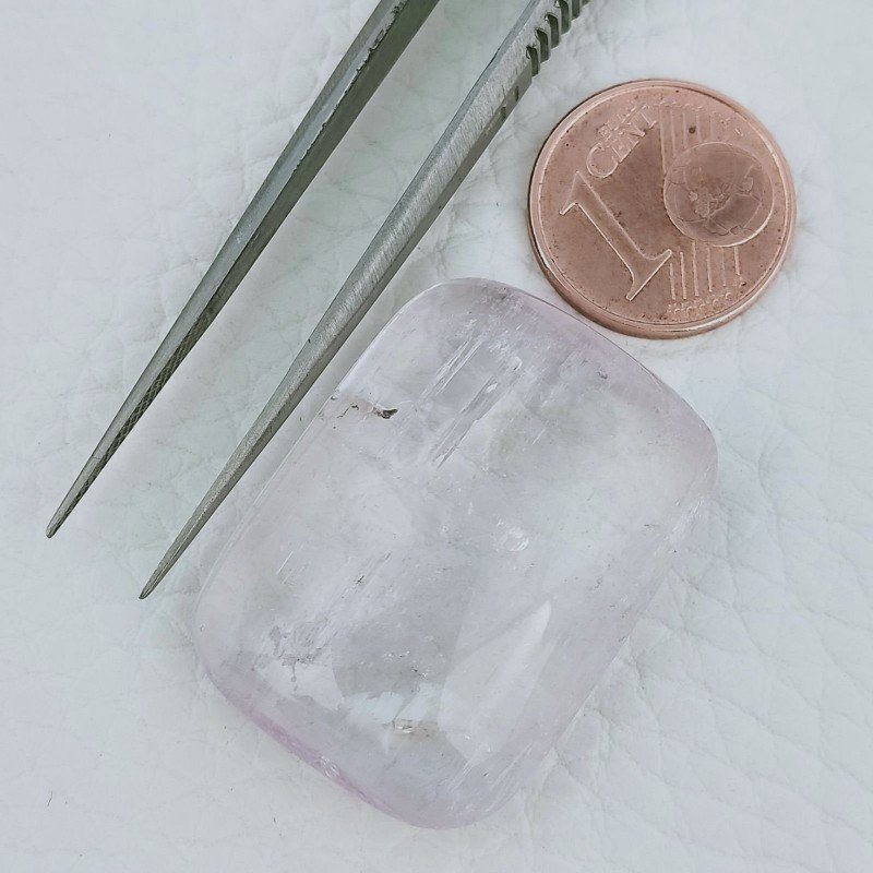 Kunzite Naturale Forma Rettangolo Cabochon Fatto A Mano 29X21X9mm 62,10 Carati 1pz