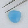 Calcedonio Azzurro Forma Goccia Briolette Fatto A Mano Sfaccettato 15X14X5mm 7,05 Carati 1pz