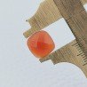 Corniola Forma Quadrato Briolette Fatto A Mano Sfaccettato 10X10X5mm 3,95 Carati 1pz