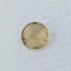 Quarzo Birra Forma Tondo Briolette Fatto A Mano Sfaccettato 12X12X6mm 6,25 Carati 1pz