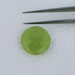 Calcedonio Lime Forma Tondo Briolette Fatto A Mano Sfaccettato  16mm 10,00 Carati 1pz