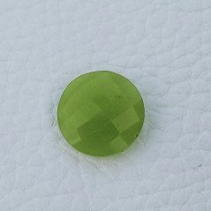 Calcedonio Lime Forma Tondo Briolette Fatto A Mano Sfaccettato  16mm 10,00 Carati 1pz