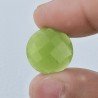 Calcedonio Lime Forma Tondo Briolette Fatto A Mano Sfaccettato 16mm 10,00 Carati 1pz