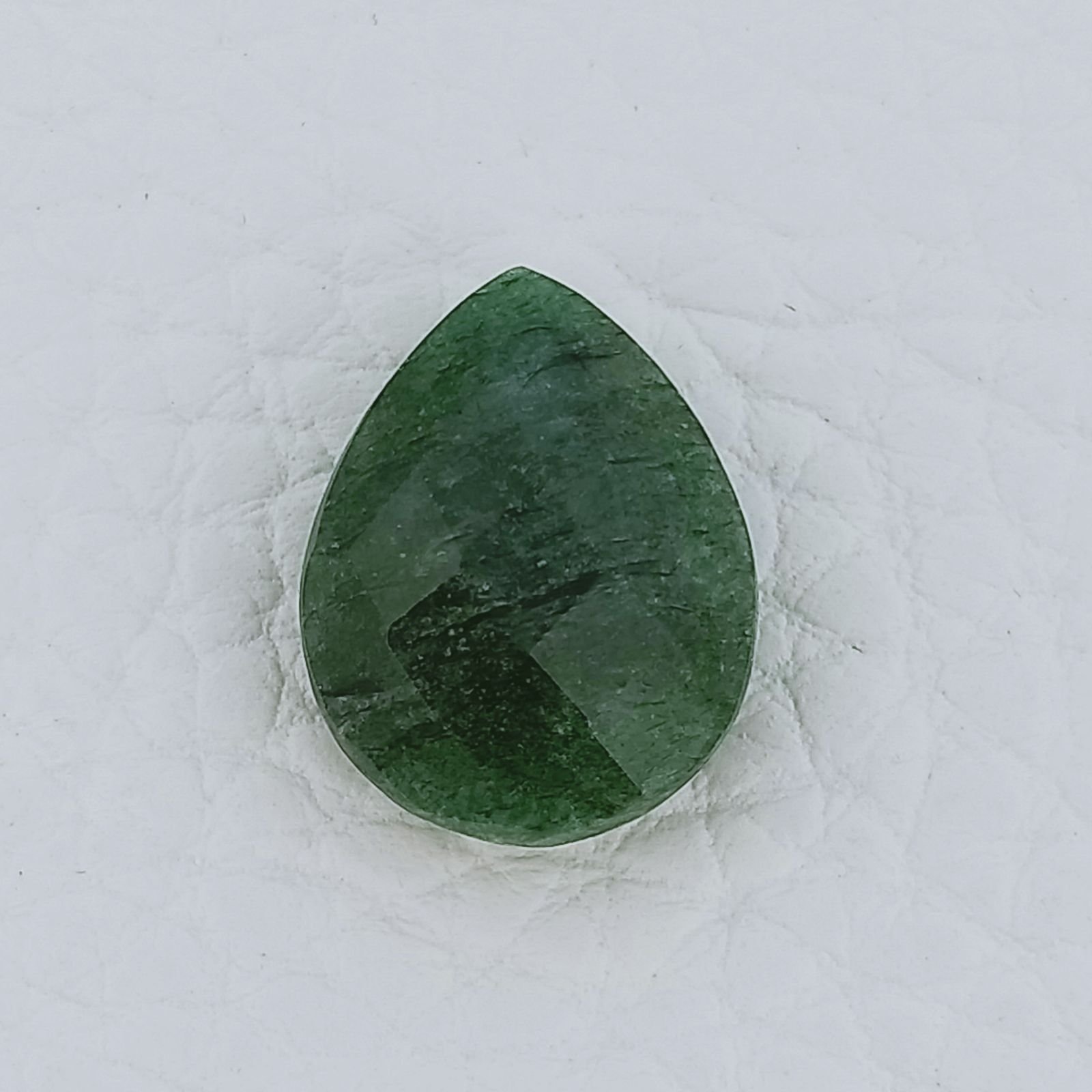 Avventurina Verde Forma Goccia Briolette Sfaccettato A Mano 16X12X6mm 7,90 Carati 1pz