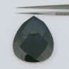 Onice Nera (A) Forma Goccia Briolette Fatto A Mano Sfaccettato 46X35X7mm 73,20 Carati 1pz