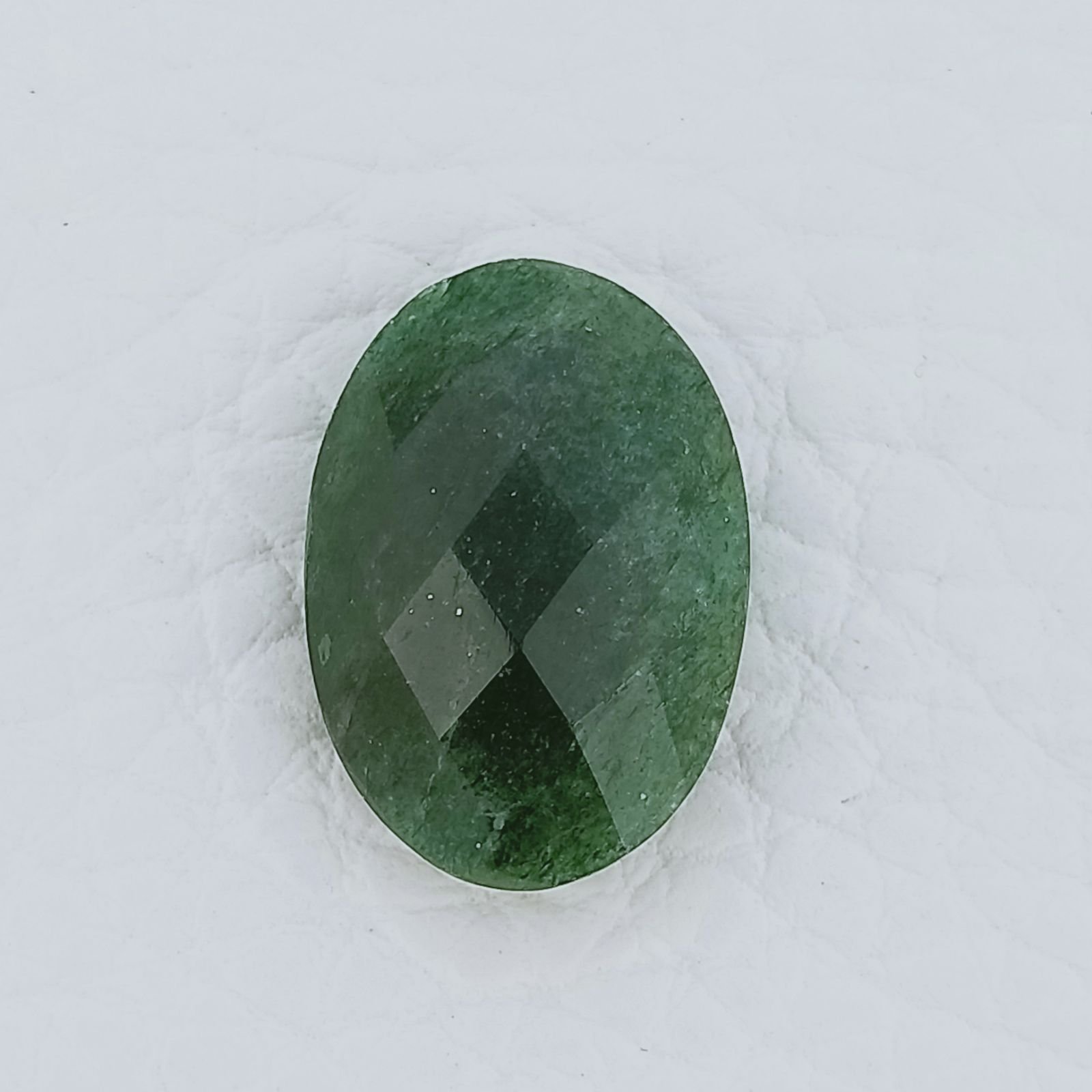 Avventurina Verde Forma Ovale Sfaccettato Fatto A Mano 12X18X6mm 10,60 Carati 1pz