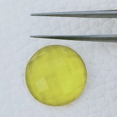 Topazio Giallo Idrotermale Forma Tondo Sfaccettato Fatto A Mano 18X18X7mm 15,30 Carati 1pz Topazio Giallo Idrotermale Forma Tondo Sfaccettato Fatto A Mano 18X18X7mm 15,30 Carati 1pz