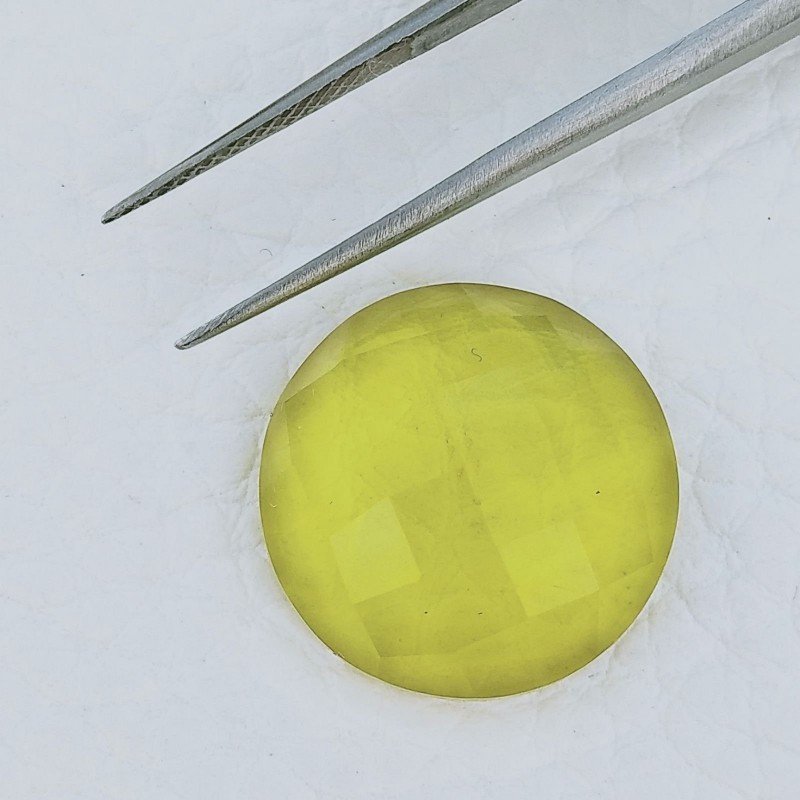 Topazio Giallo Idrotermale Forma Tondo Sfaccettato Fatto A Mano 18X18X7mm 15,30 Carati 1pz Topazio Giallo Idrotermale Forma Tondo Sfaccettato Fatto A Mano 18X18X7mm 15,30 Carati 1pz