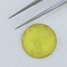 Topazio Giallo Idrotermale Forma Tondo Sfaccettato Fatto A Mano 18X18X7mm 15,30 Carati 1pz