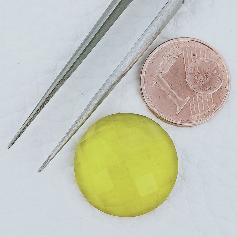 Topazio Giallo Idrotermale Forma Tondo Sfaccettato Fatto A Mano 18X18X7mm 15,30 Carati 1pz Topazio Giallo Idrotermale Forma Tondo Sfaccettato Fatto A Mano 18X18X7mm 15,30 Carati 1pz