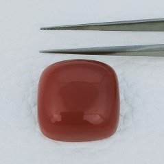 Quarzo Rosso Idrotermale Forma Cuscino Cabochon Fatto A Mano 20X20X9mm 33,80 Carati 1pz