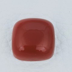 Quarzo Rosso Idrotermale Forma Cuscino Cabochon Fatto A Mano 20X20X9mm 33,80 Carati 1pz