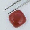 Quarzo Rosso Idrotermale Forma Cuscino Cabochon Fatto A Mano 20X20X9mm 33,80 Carati 1pz