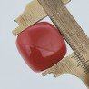 Quarzo Rosso Idrotermale Forma Cuscino Cabochon Fatto A Mano 20X20X9mm 33,80 Carati 1pz