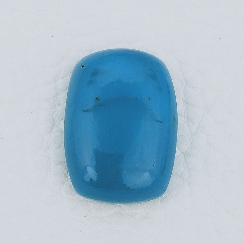 Pasta Di Turchese Idrotermale Forma Rettangolo Cabochon Fatto A Mano 25X18X8mm 31,30 Carati 1pz