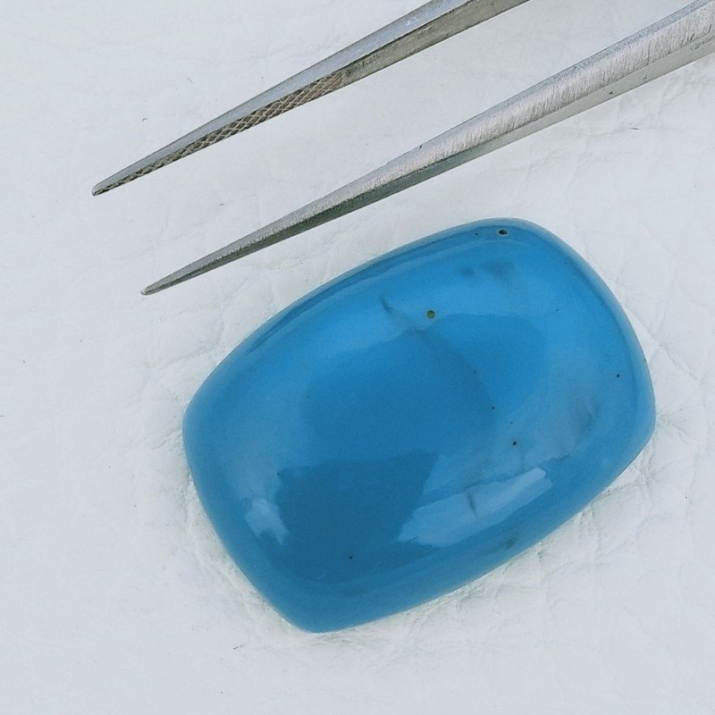 Pasta Di Turchese Idrotermale Forma Rettangolo Cabochon Fatto A Mano 25X18X8mm 31,30 Carati 1pz