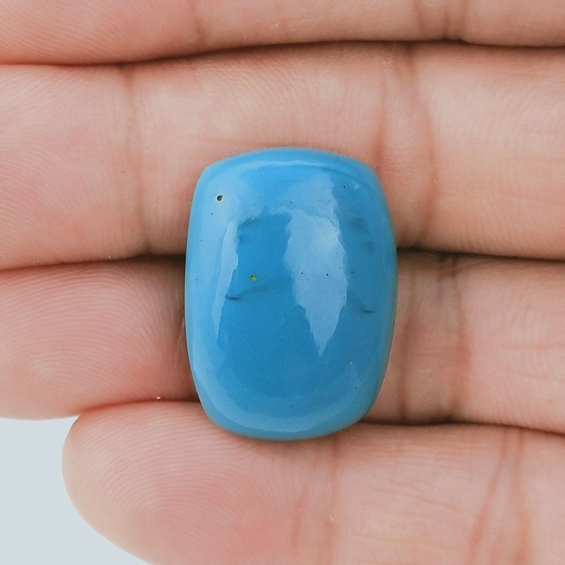 Pasta Di Turchese Idrotermale Forma Rettangolo Cabochon Fatto A Mano 25X18X8mm 31,30 Carati 1pz