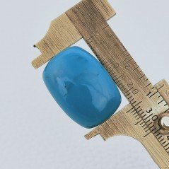 Pasta Di Turchese Idrotermale Forma Rettangolo Cabochon Fatto A Mano 25X18X8mm 31,30 Carati 1pz