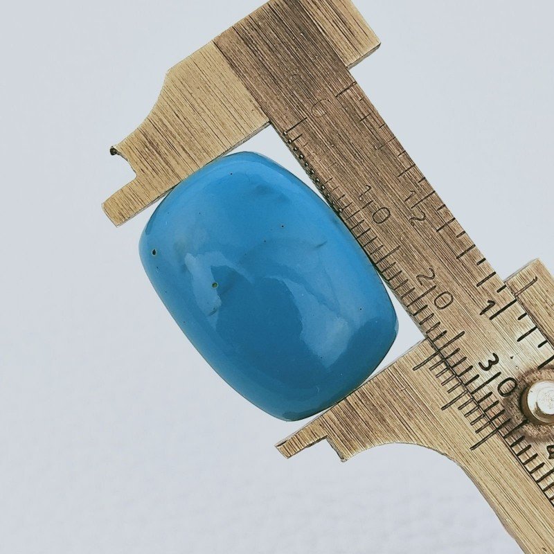 Pasta Di Turchese Idrotermale Forma Rettangolo Cabochon Fatto A Mano 25X18X8mm 31,30 Carati 1pz