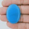 Calcedonio Turchese Idrotermale Forma Ovale Cabochon Fatto A Mano 38X28X4mm 42,75 Carati 1pz