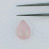 Calcedonio Rosa Forma Goccia Briolette Fatto A Mano Sfaccettato 10X14X4mm 4,35 Carati 1pz