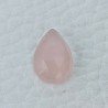 Calcedonio Rosa Forma Goccia Briolette Fatto A Mano Sfaccettato 10X14X4mm 4,35 Carati 1pz