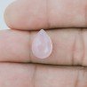 Calcedonio Rosa Forma Goccia Briolette Fatto A Mano Sfaccettato 10X14X4mm 4,35 Carati 1pz