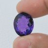 Ametista Africana Idrotermale Forma Ovale Sfaccettato A Mano Gemma Sciolta 16X14X9mm 14,60 Carati 1pz