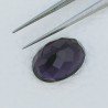 Ametista Africana Idrotermale Forma Ovale Sfaccettato A Mano Gemma Sciolta 13X18X9mm 12,65 Carati 1pz