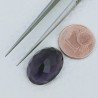 Ametista Africana Idrotermale Forma Ovale Sfaccettato A Mano Gemma Sciolta 13X18X9mm 12,65 Carati 1pz