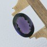 Ametista Africana Idrotermale Forma Ovale Sfaccettato A Mano Gemma Sciolta 22X16X9mm 19,35 Carati 1pz