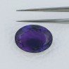 Ametista Africana Idrotermale Forma Ovale Sfaccettato A Mano Gemma Sciolta 20X14X10mm 20,50 Carati 1pz