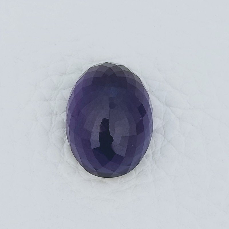 Ametista Africana Idrotermale Forma Ovale Sfaccettato A Mano Gemma Sciolta 20X14X10mm 20,50 Carati 1pz